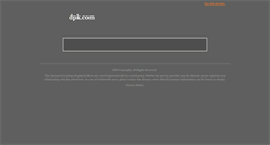 Desktop Screenshot of dpk.com